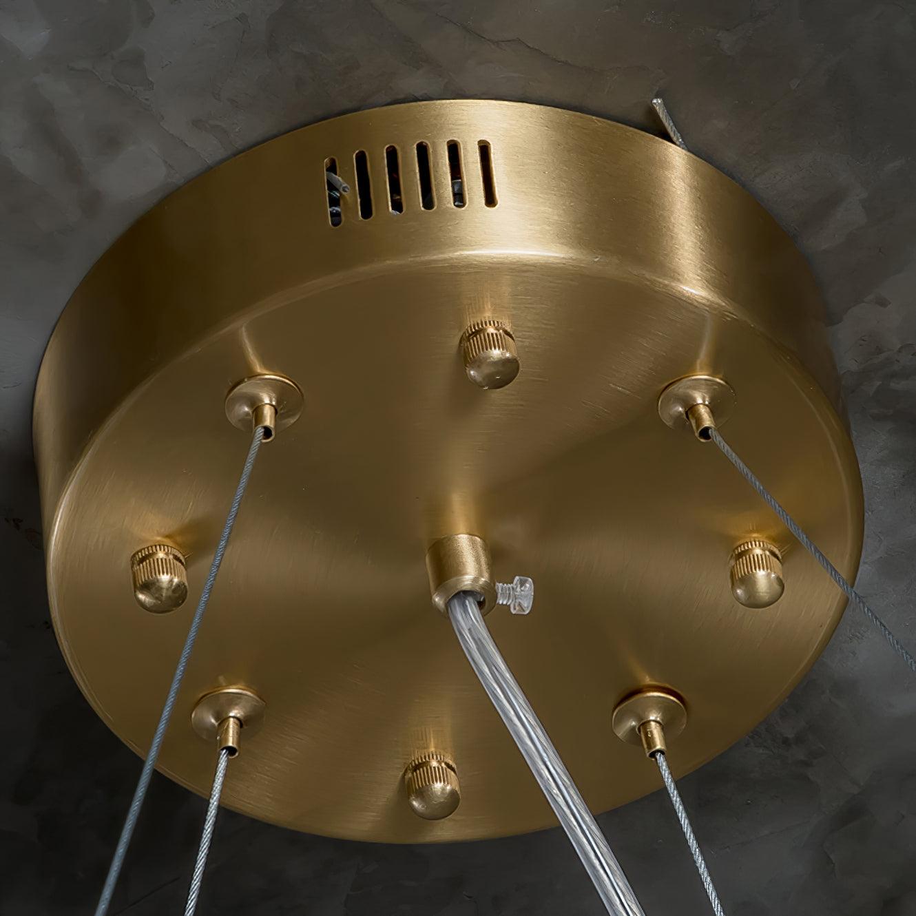 Zelaean Alabaster Round Pendant Light - Letslighting