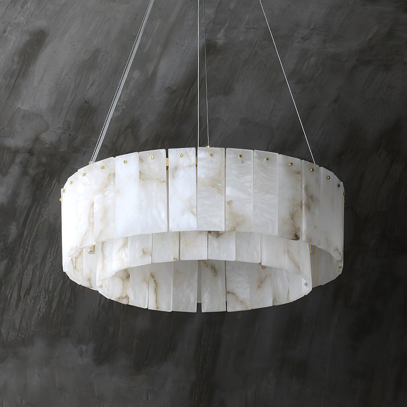 Zelaean Alabaster Round Pendant Light - Letslighting