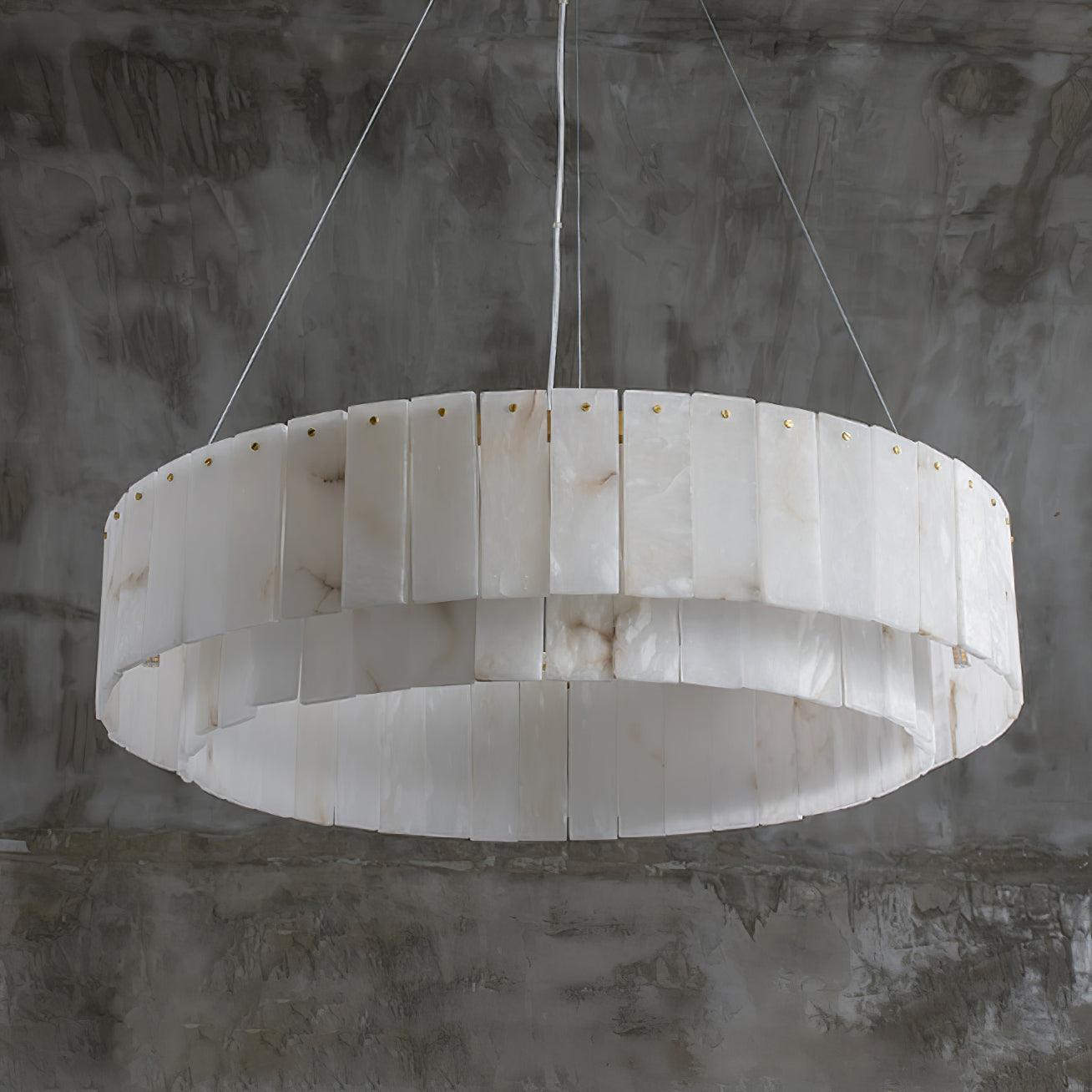 Zelaean Alabaster Round Pendant Light - Letslighting