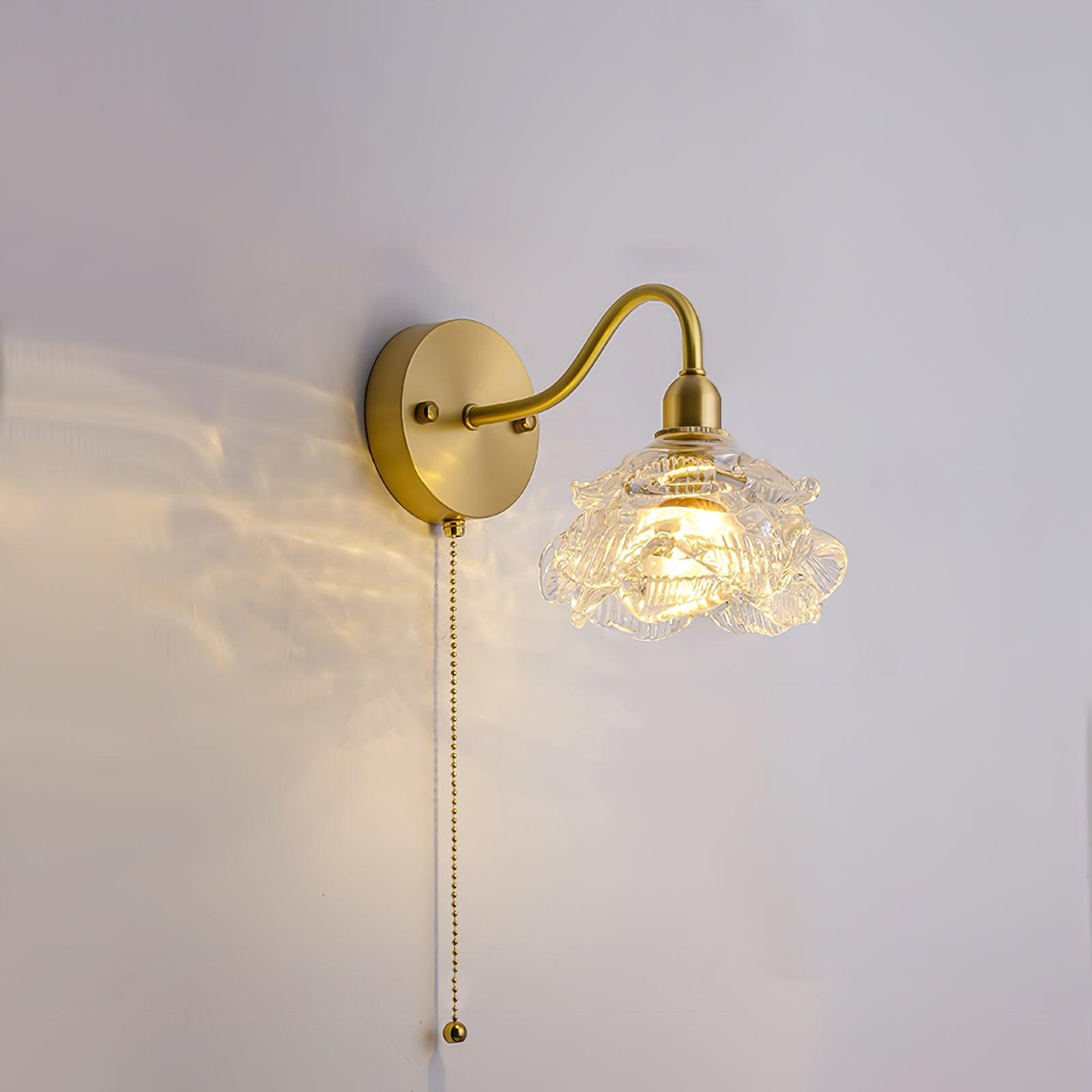 Rose Brass Wall Light - Letslighting