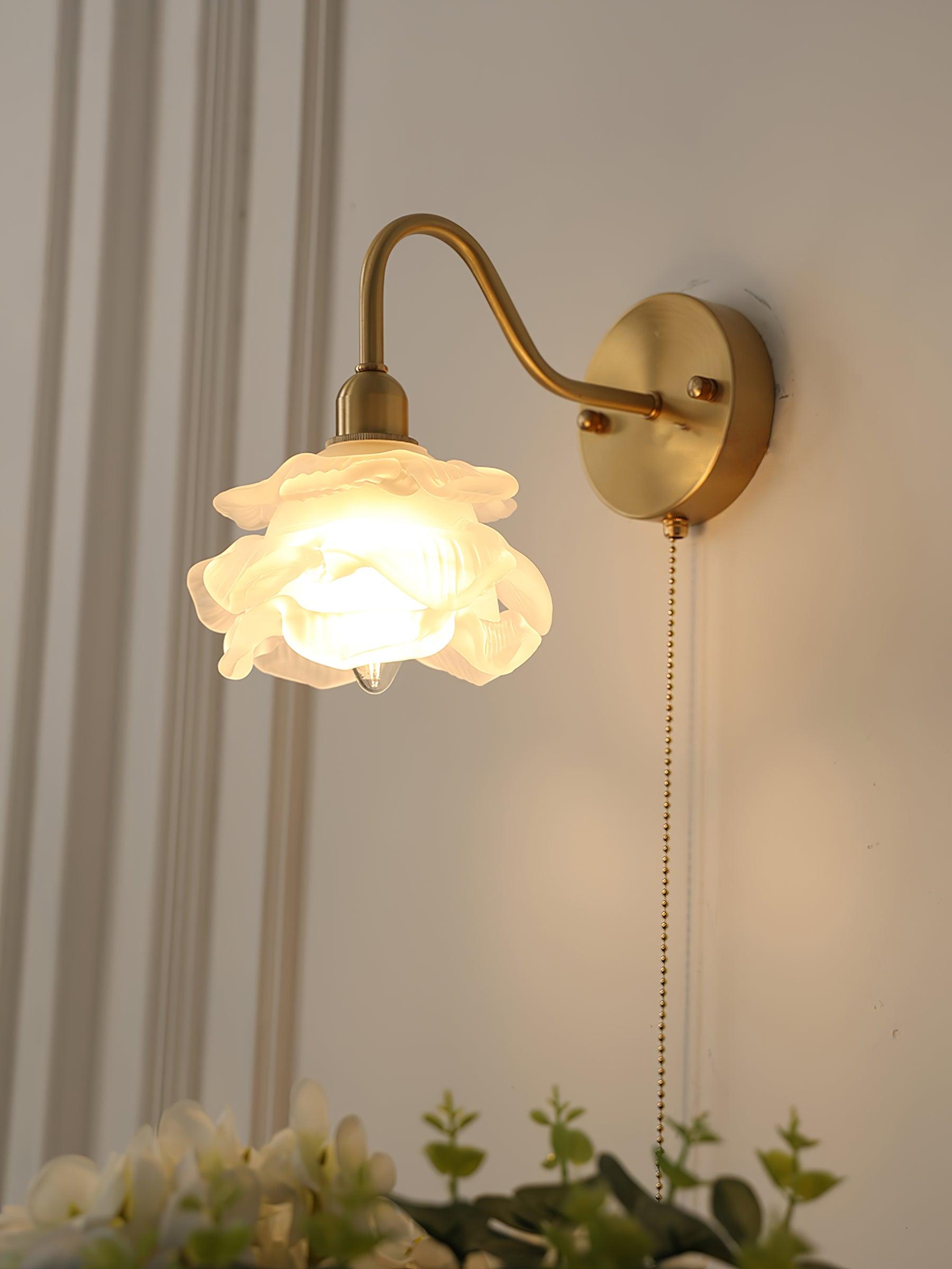 Rose Brass Wall Light - Letslighting