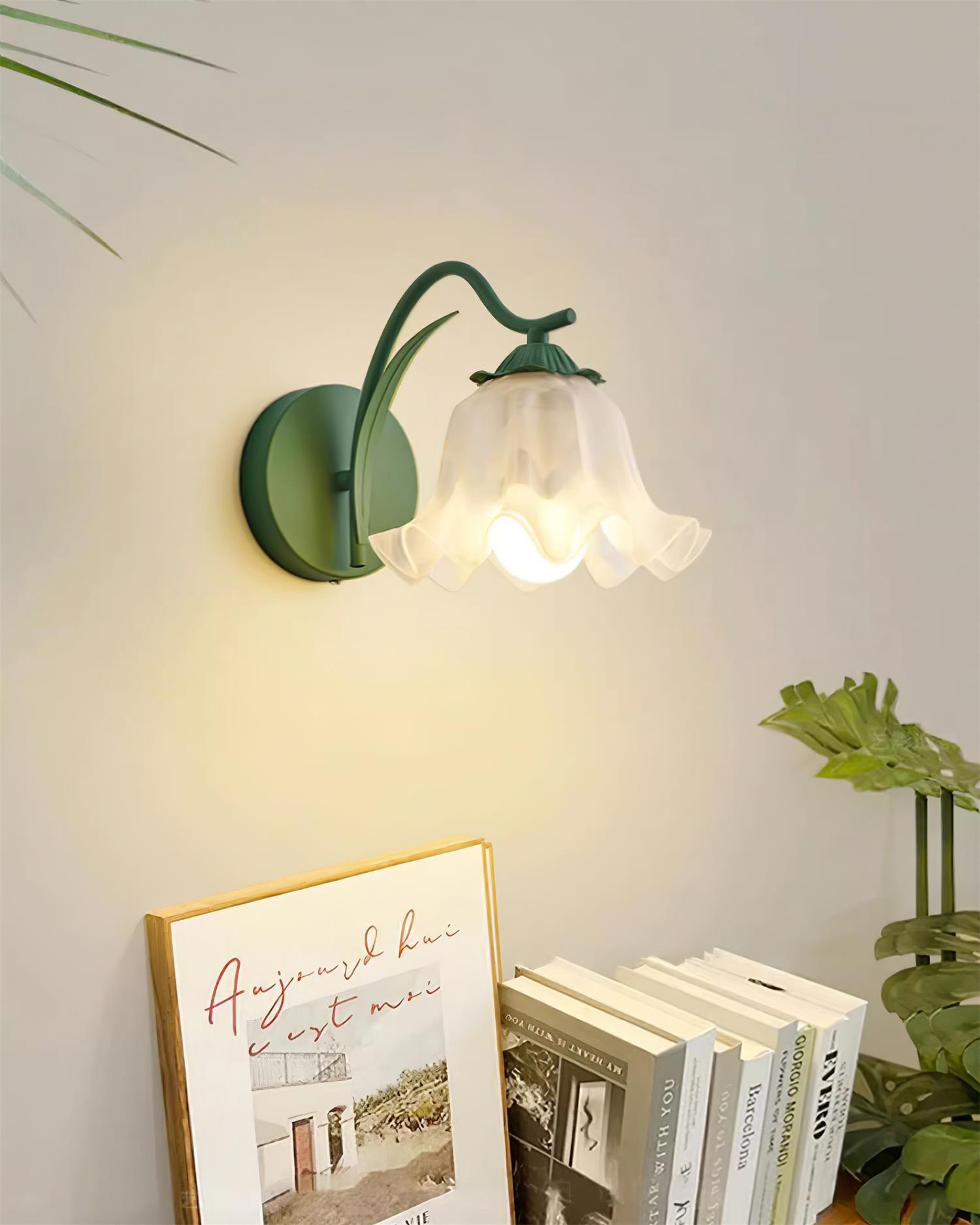 Wall Lamp Botanical Whimsy Green Stem - Letslighting