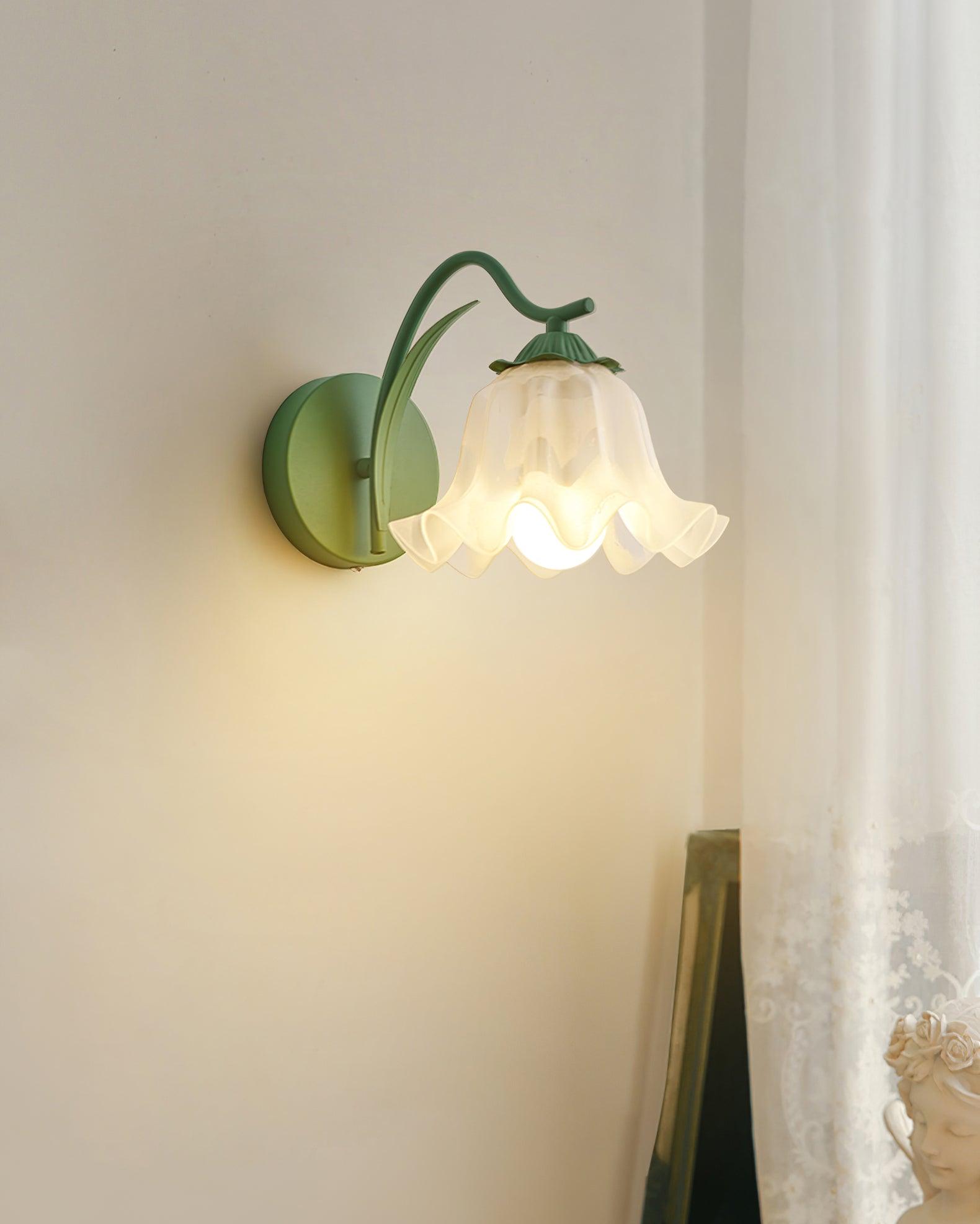 Wall Lamp Botanical Whimsy Green Stem - Letslighting