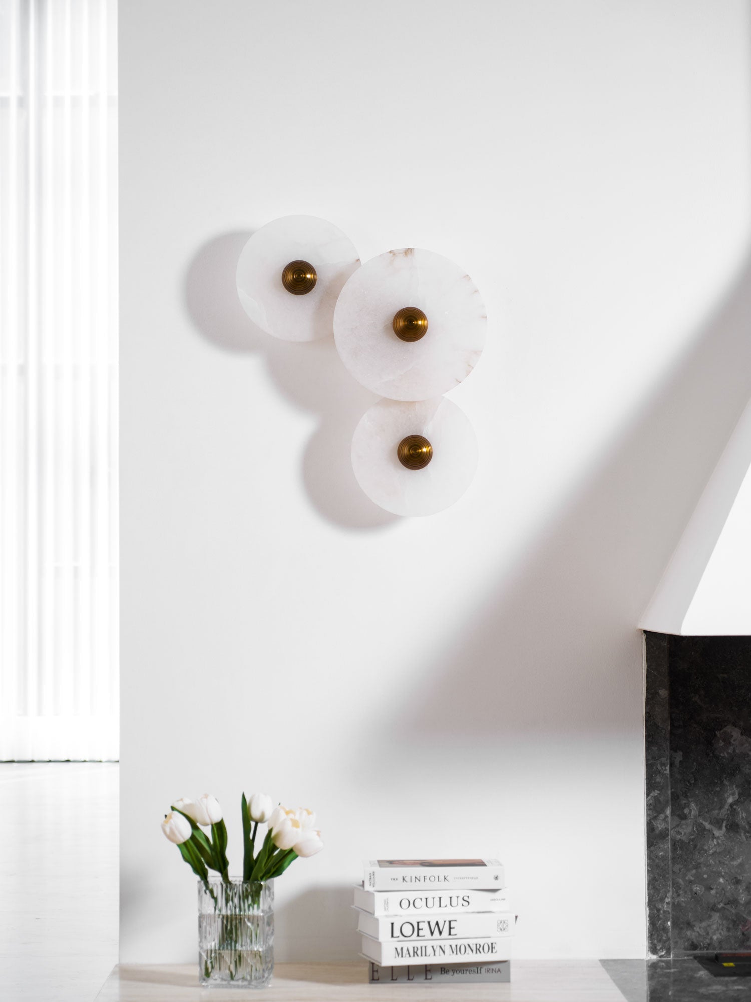 Selene Minimalist Alabaster Ceiling Light - Letslighting
