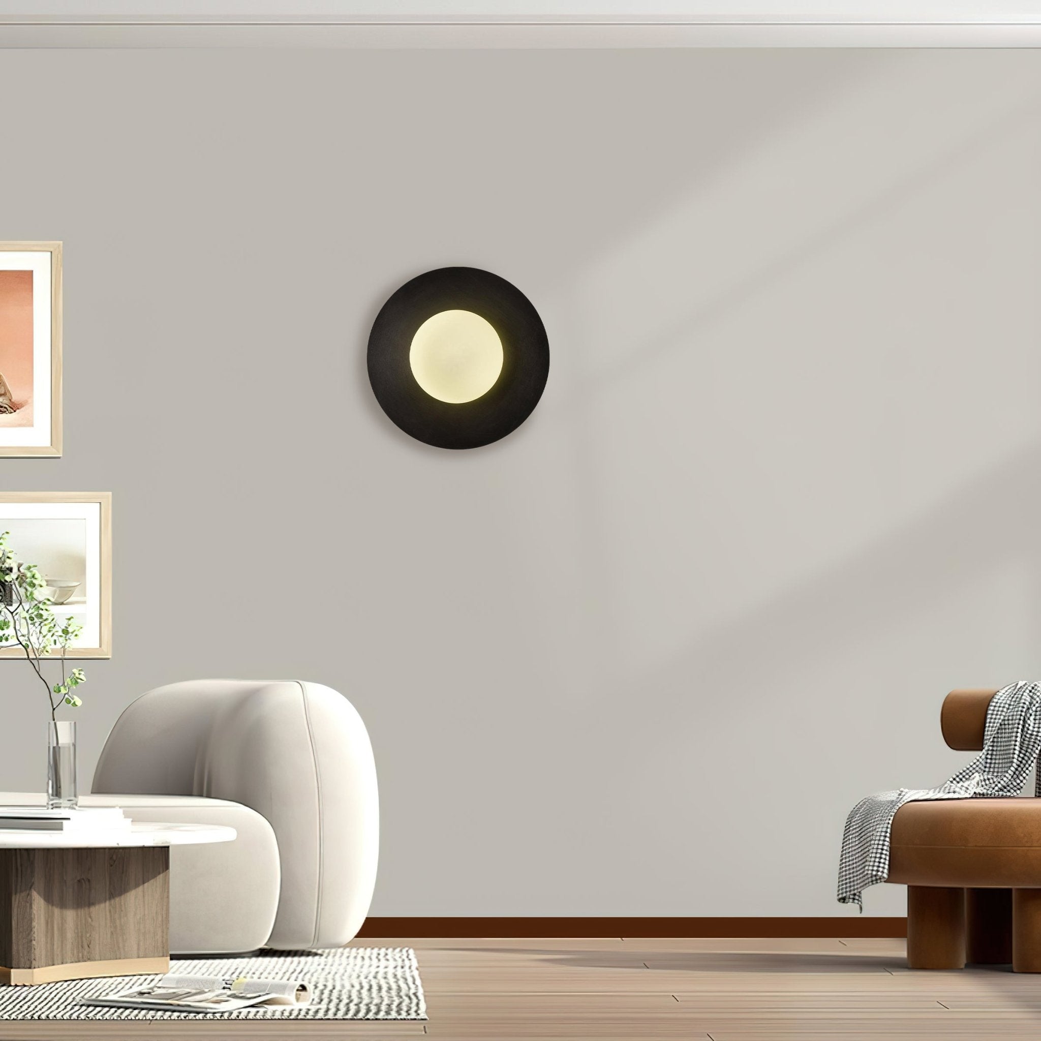 Round Glass Art Wall Lamp - Letslighting