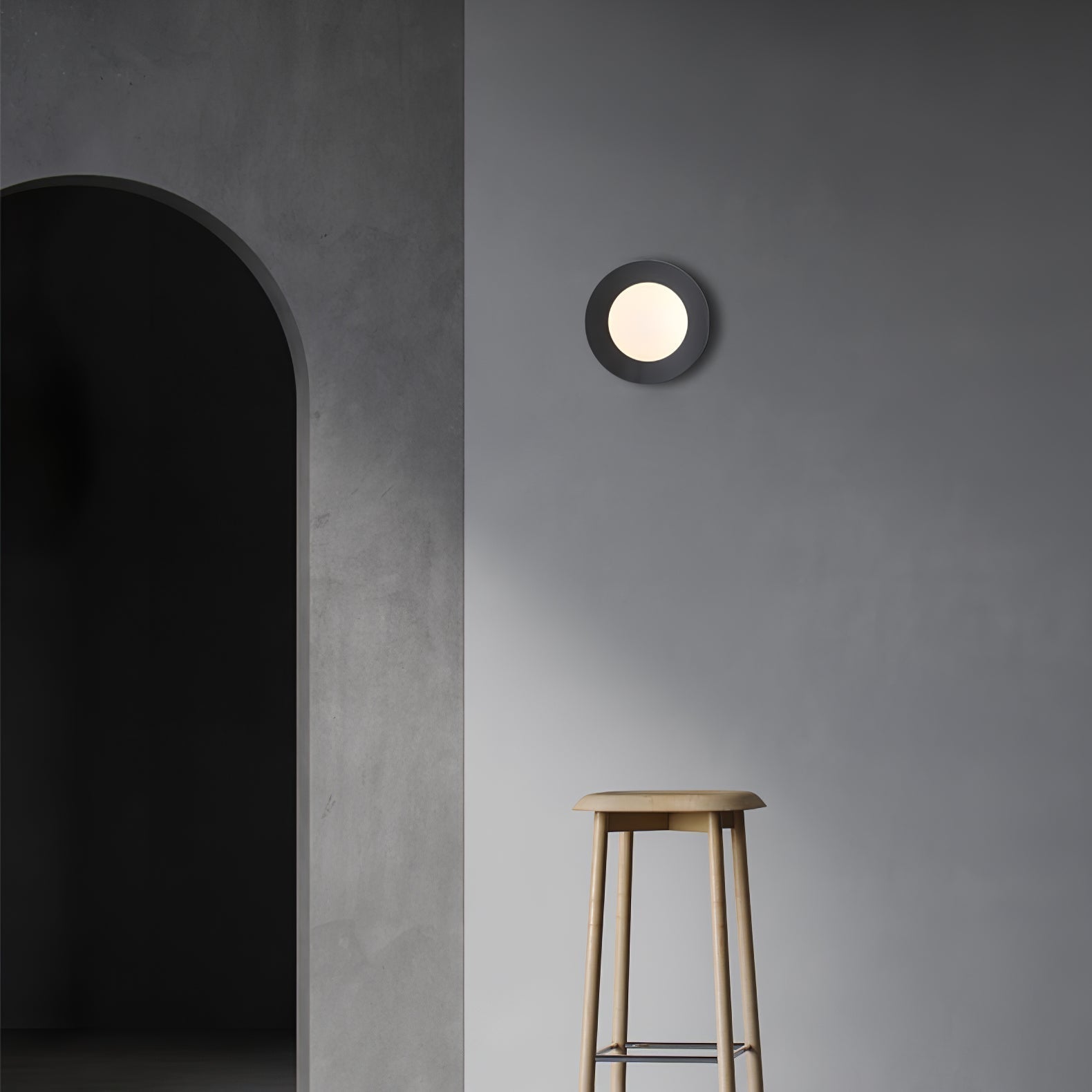 Round Glass Art Wall Lamp - Letslighting