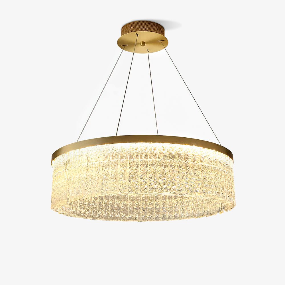Round Halo Crystal Chandelier - Letslighting