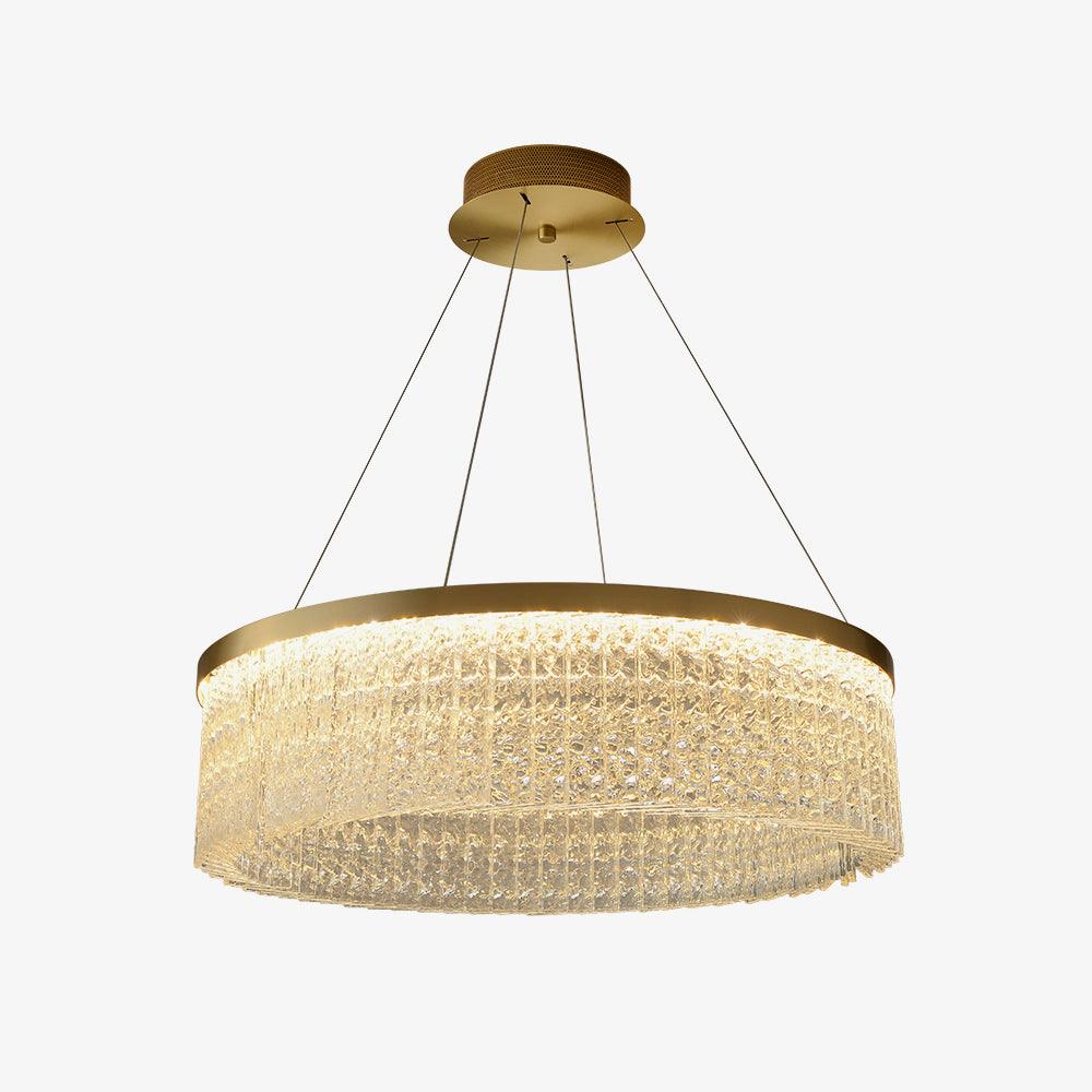 Round Halo Crystal Chandelier - Letslighting