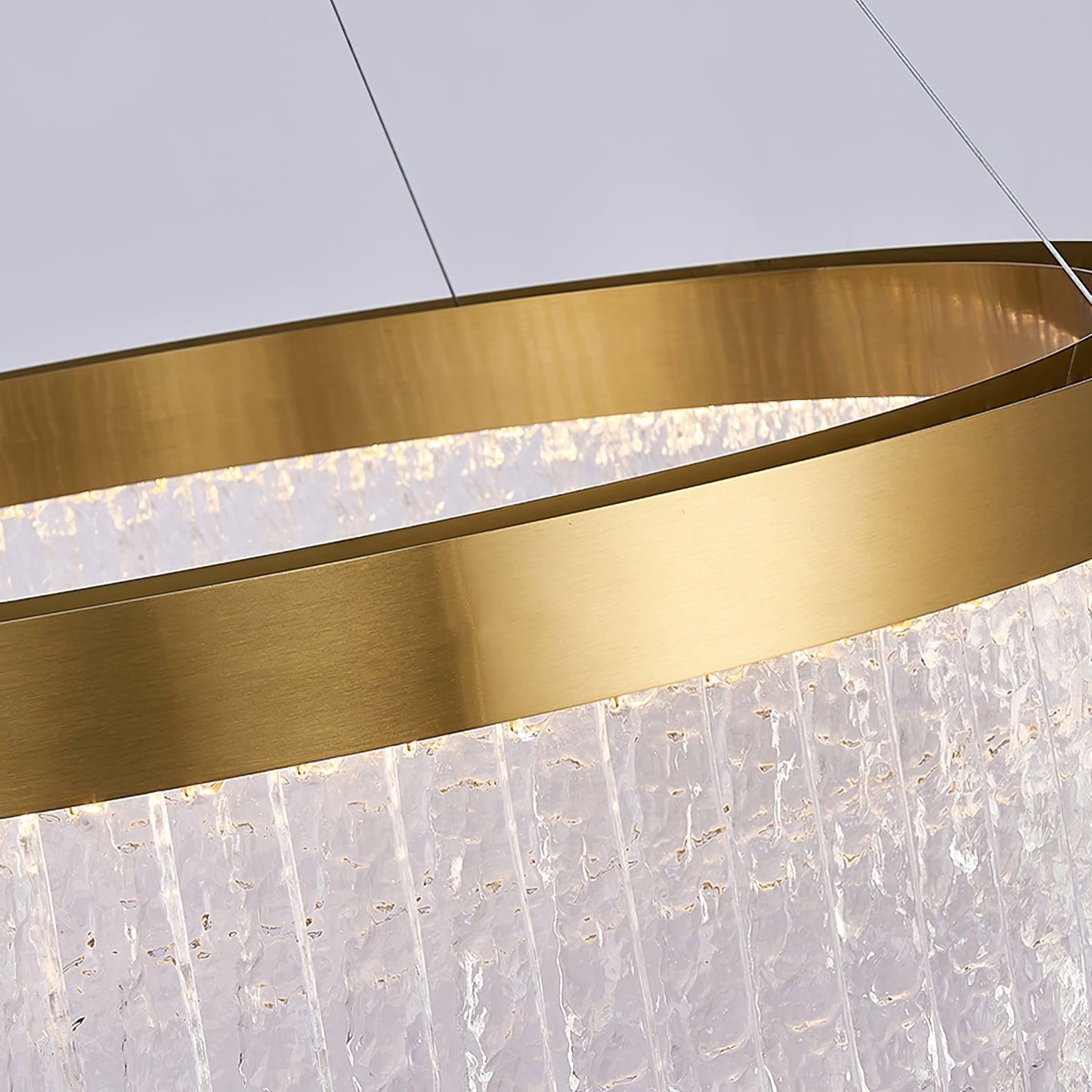 Round Halo Crystal Chandelier - Letslighting