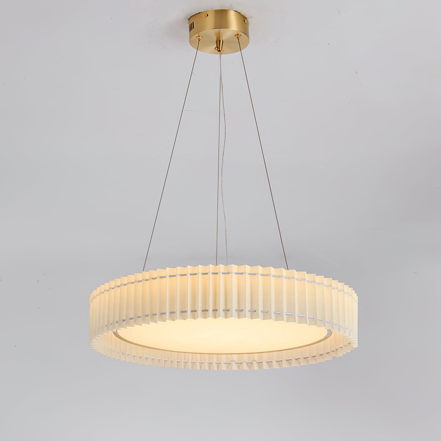 Round Pleated Pendant Lamp - Letslighting