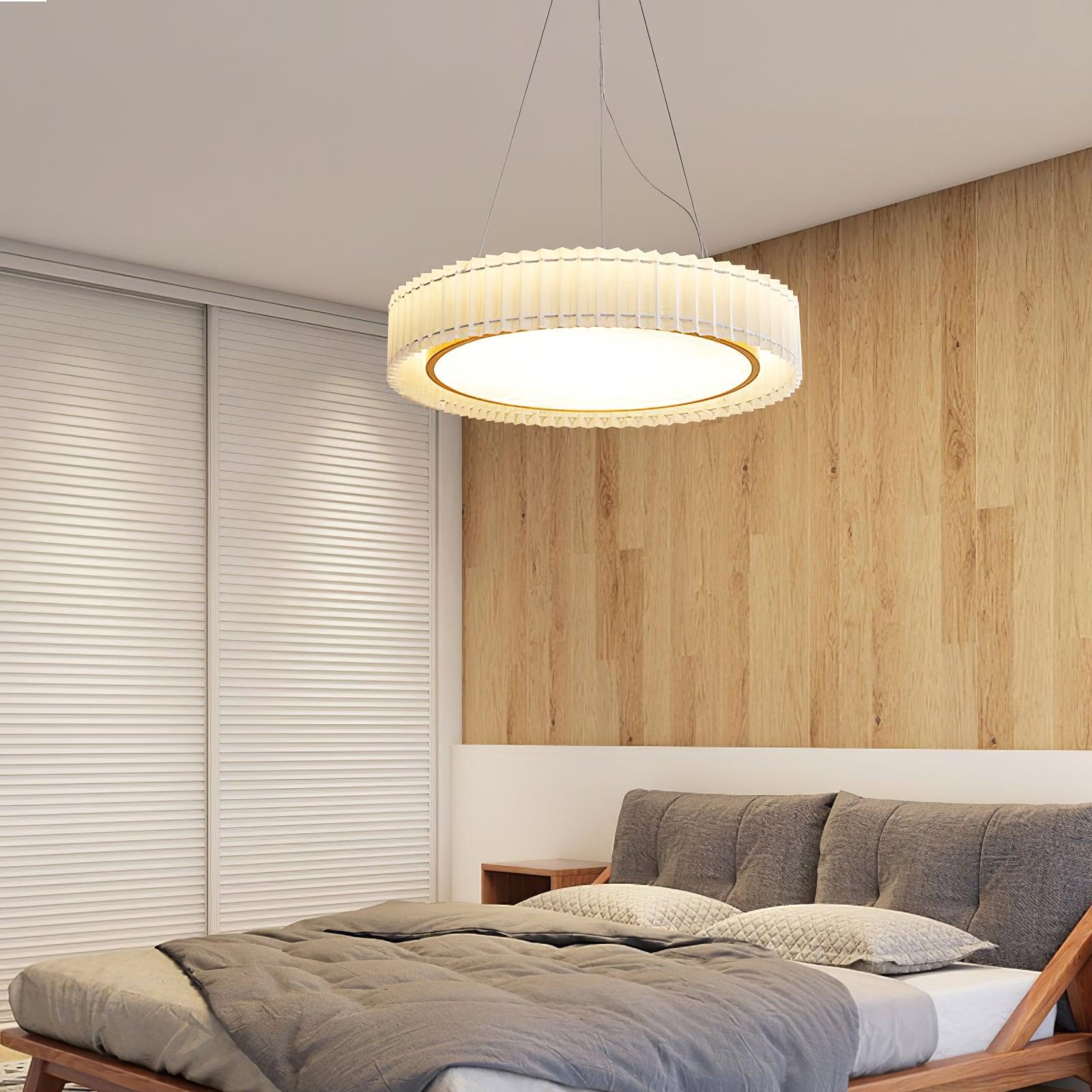 Round Pleated Pendant Lamp - Letslighting