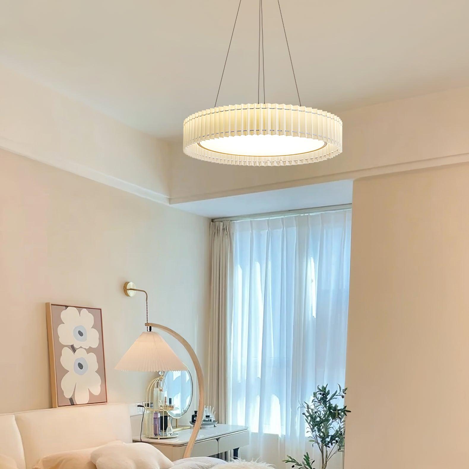 Round Pleated Pendant Lamp - Letslighting