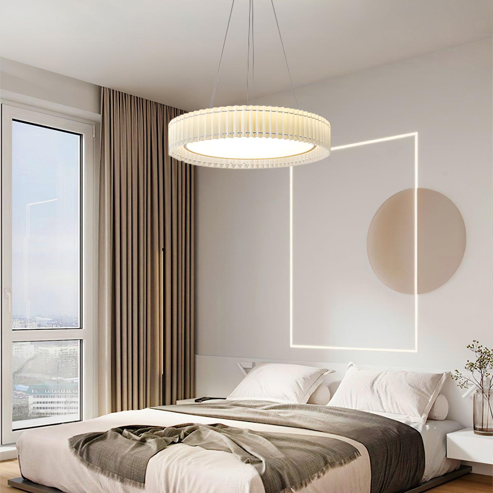 Round Pleated Pendant Lamp - Letslighting
