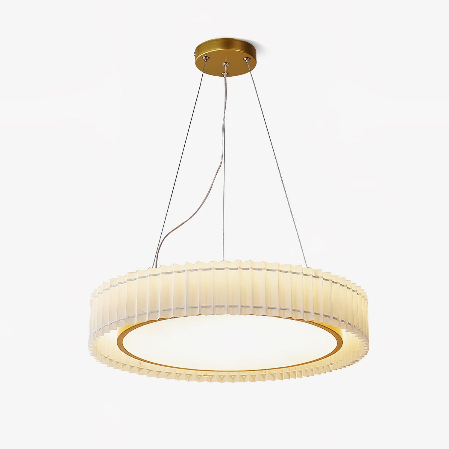 Round Pleated Pendant Lamp - Letslighting