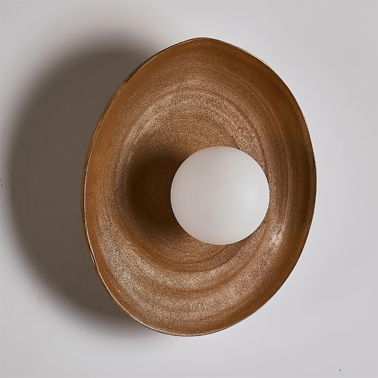 Wall Lamp Fiberglass Globe Nordic - Letslighting