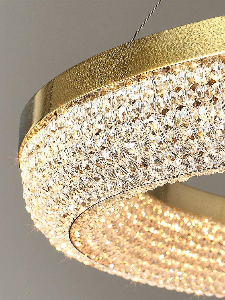 Round Ring Crystal Chandeliers - Letslighting