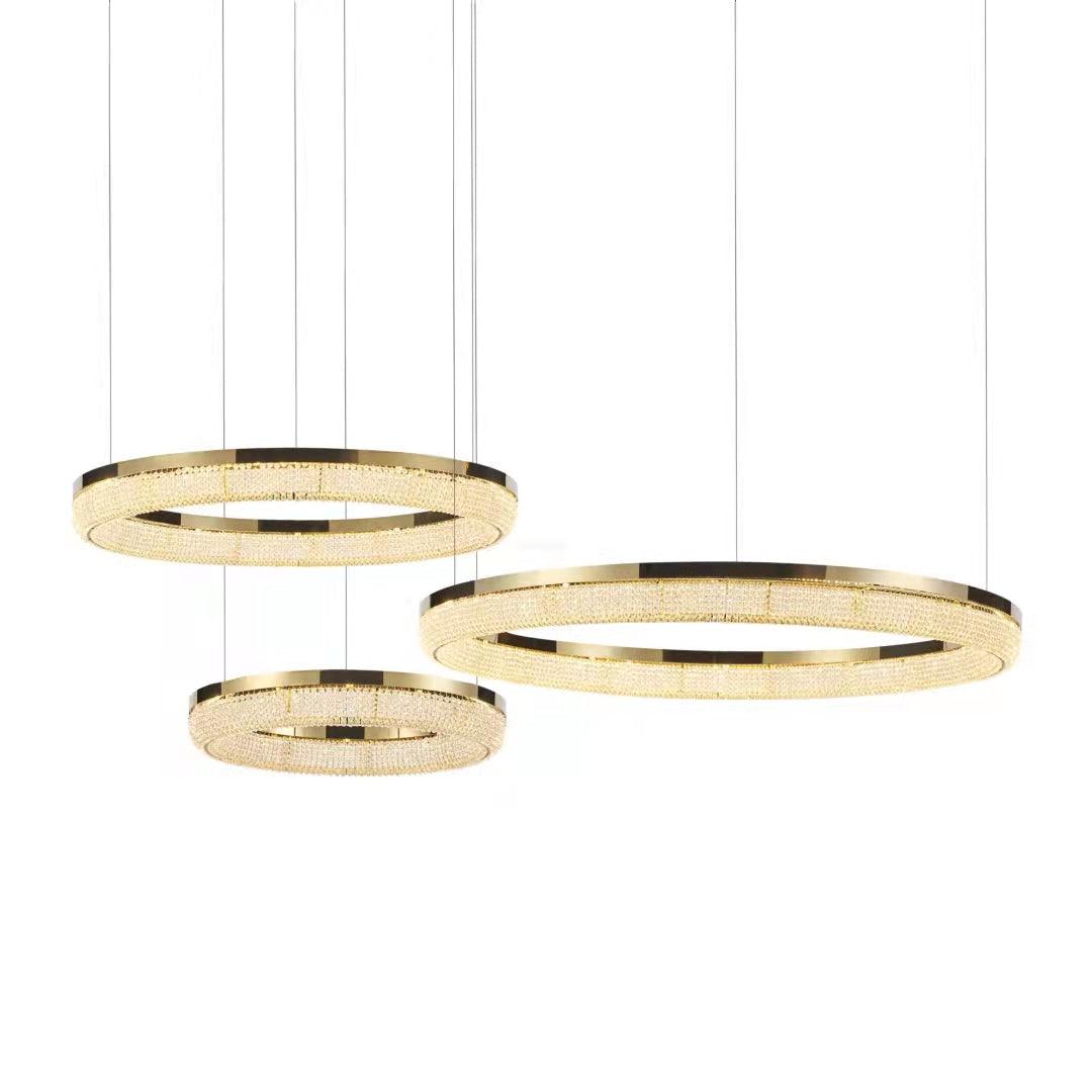 Round Ring Crystal Chandeliers - Letslighting