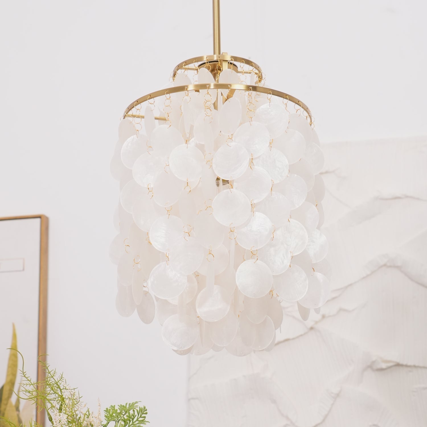 Round Shell Chandelier - Letslighting