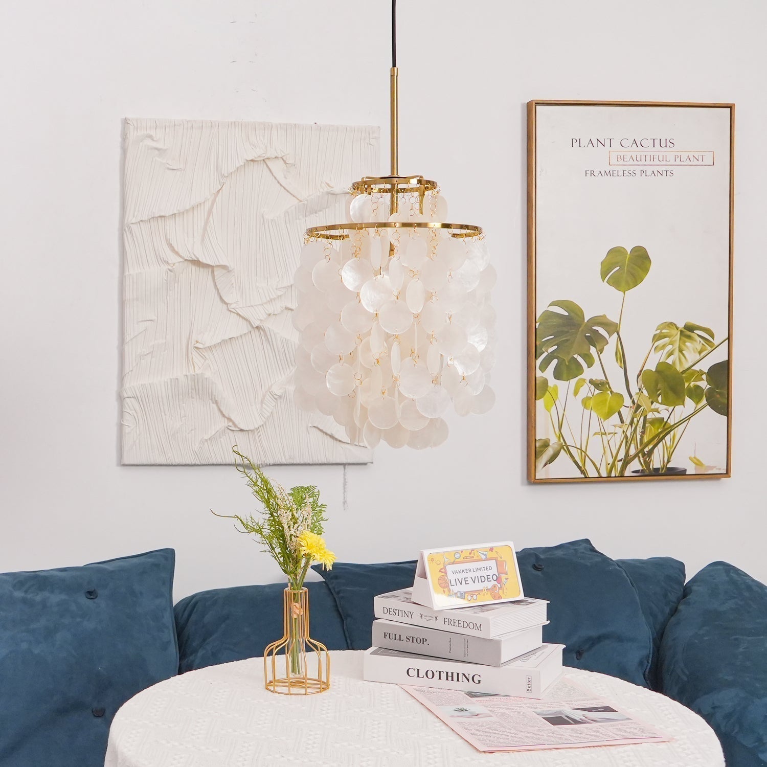 Round Shell Chandelier - Letslighting