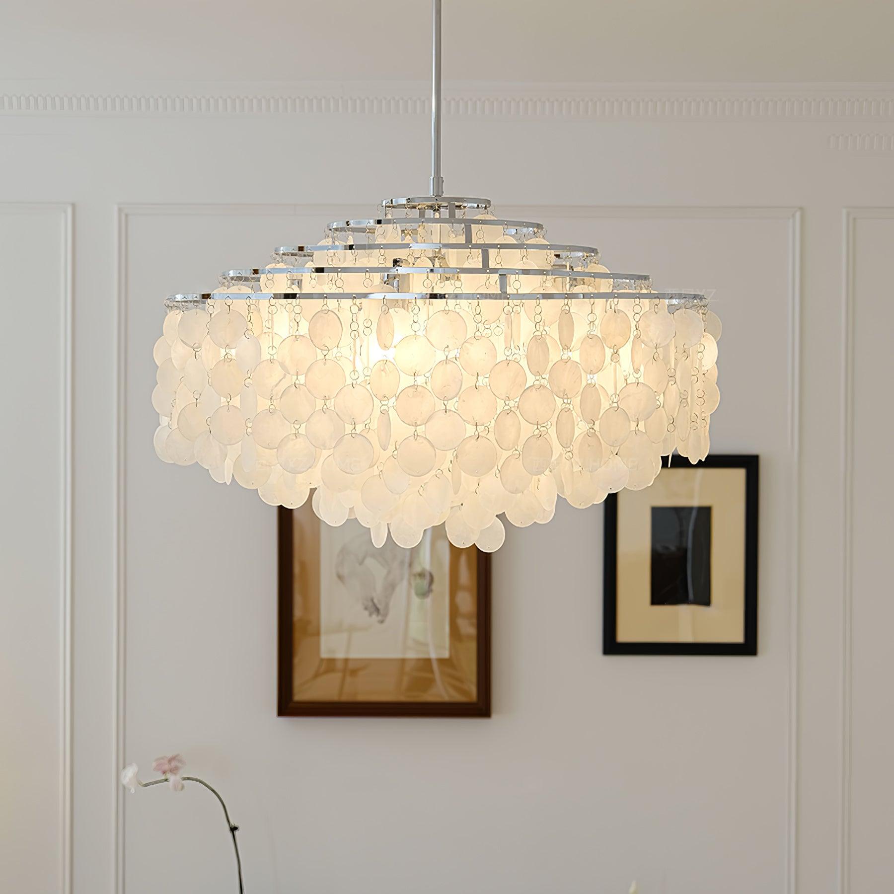 Round Shell Chandelier B - Letslighting