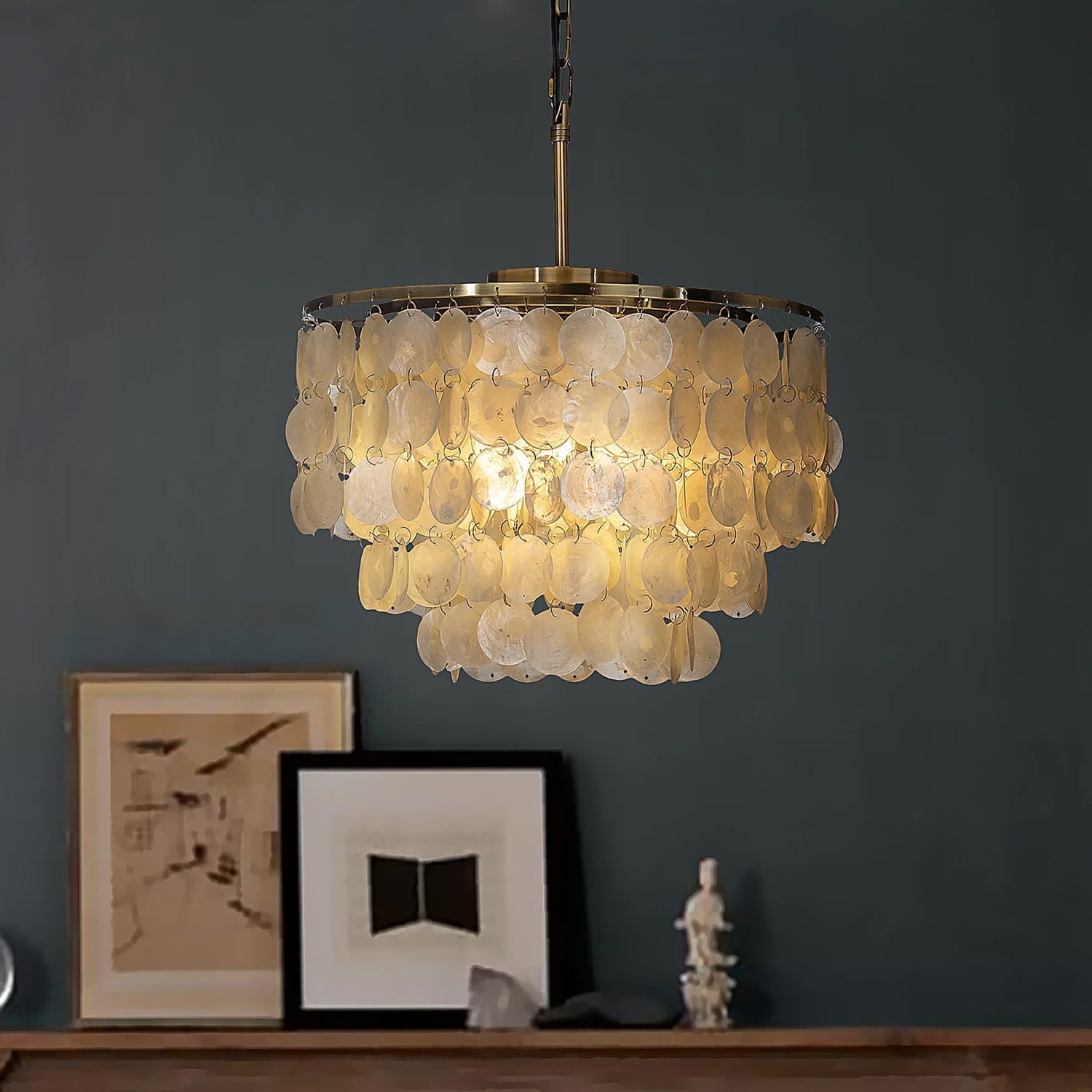 Round Shell Chandelier - Letslighting