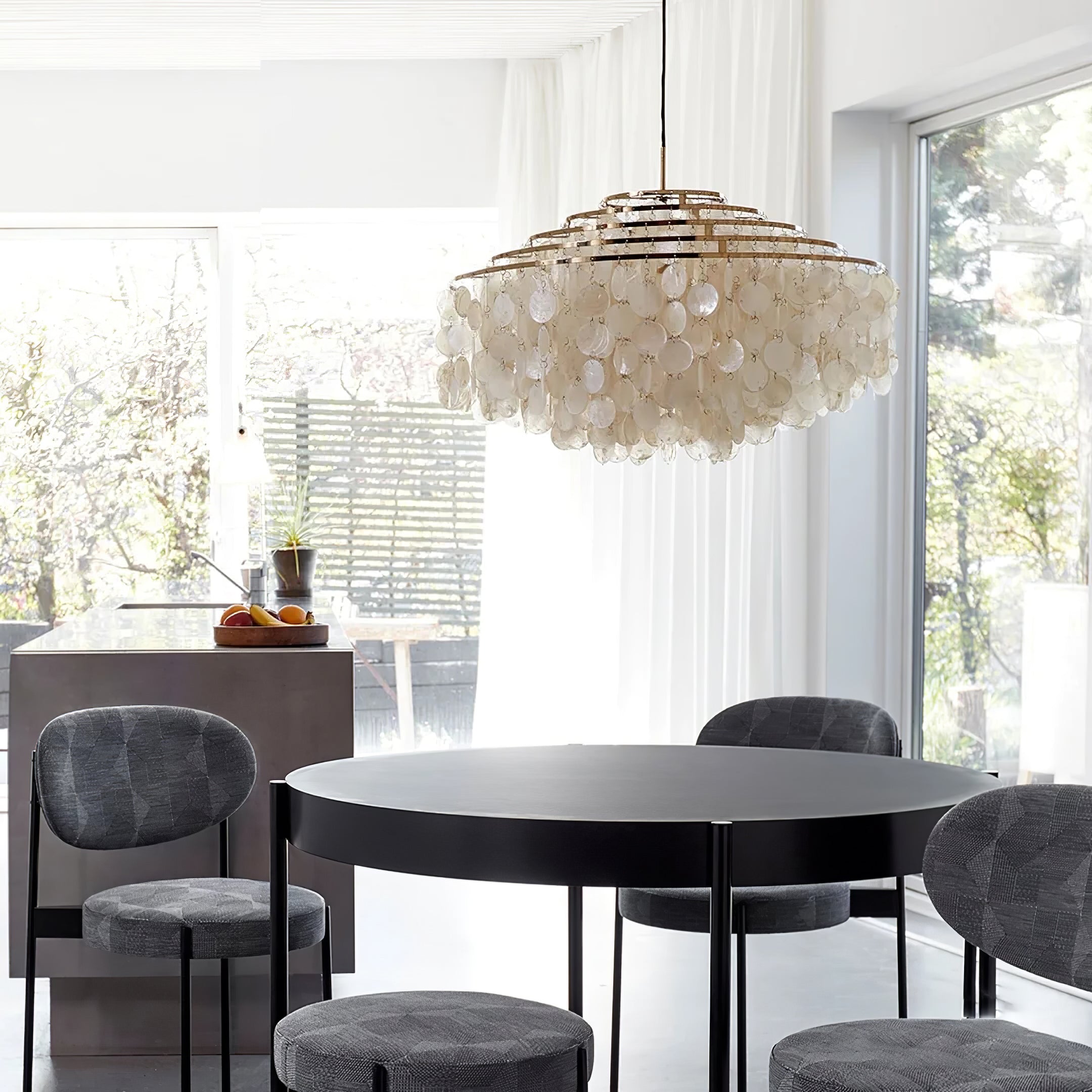 Round Shell Chandelier - Letslighting