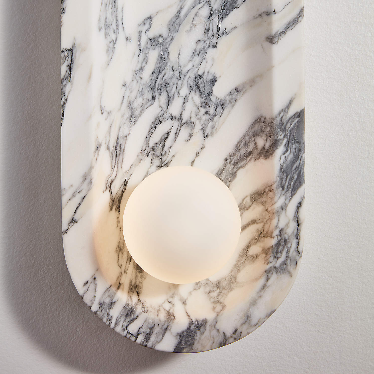 Alsolarae Modern Minimalist Marble Glass Wall Lamp - Lamp Copper