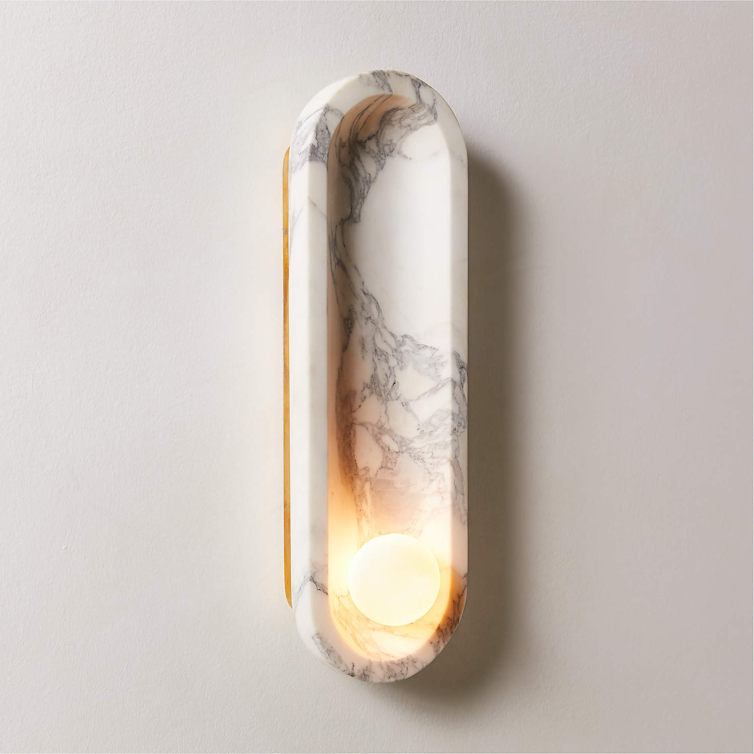 Alsolarae Modern Minimalist Marble Glass Wall Lamp - Lamp Copper