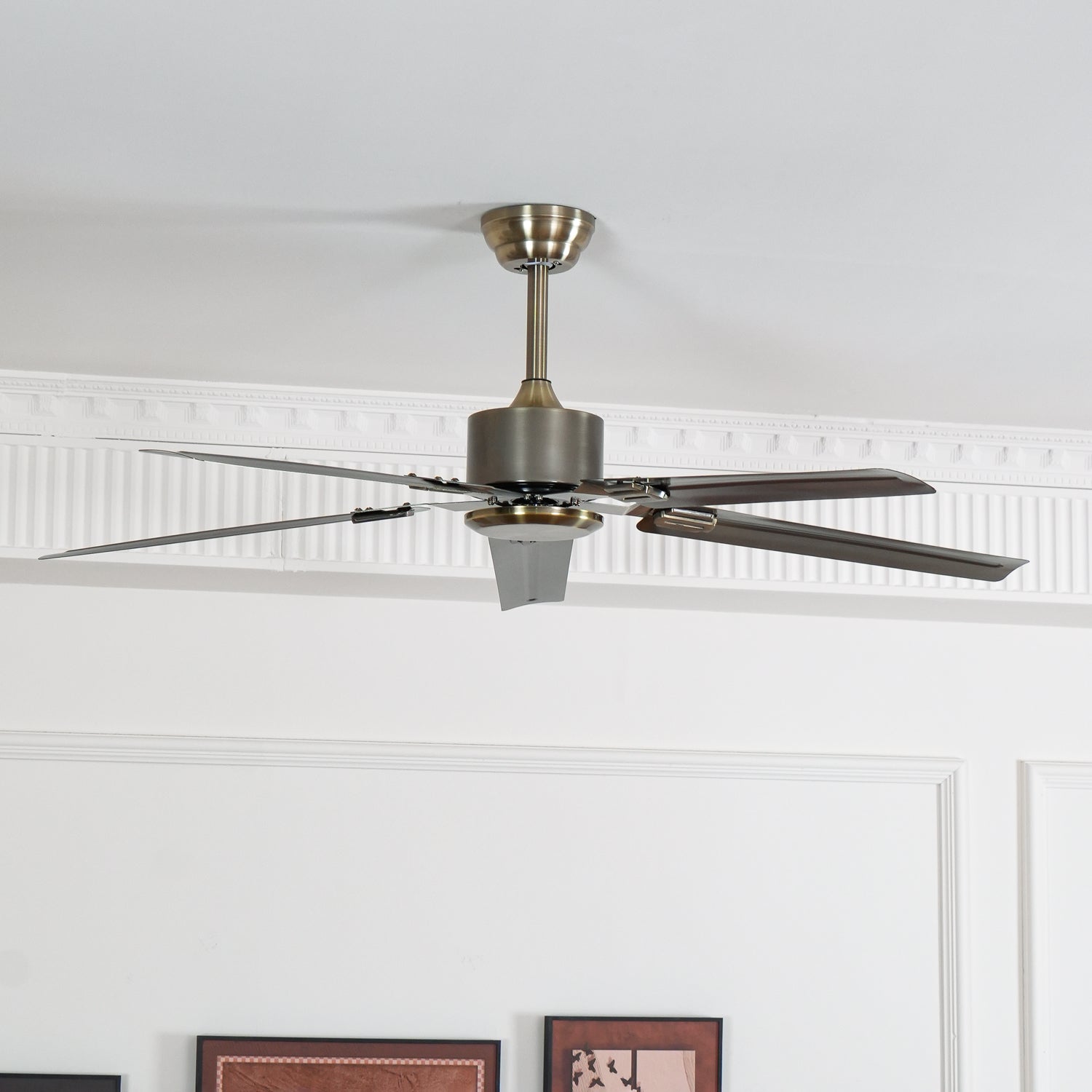 Ventilador de Techo Premium de Metal Vosolara, primer plano de las aspas
