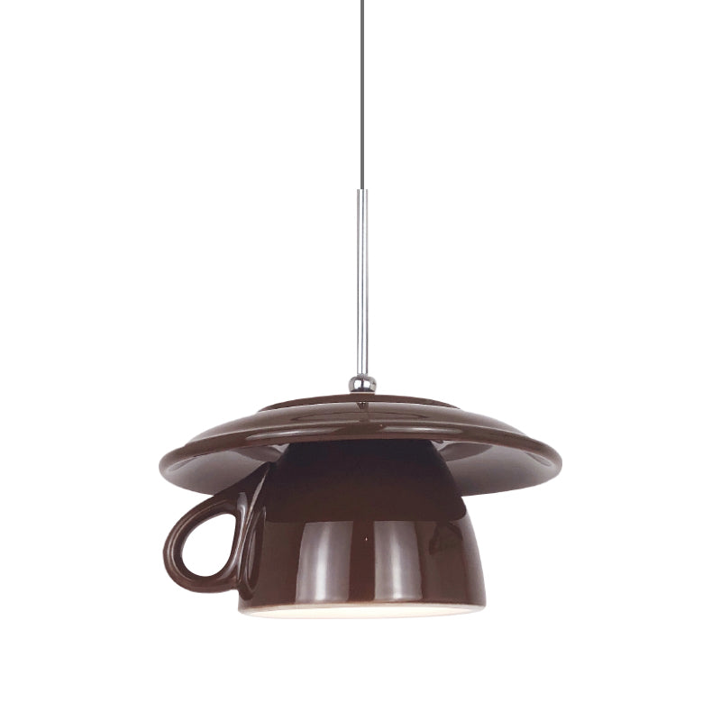 Valentina Moderno Multicolor Taza Cerámico LED Lámpara Colgante