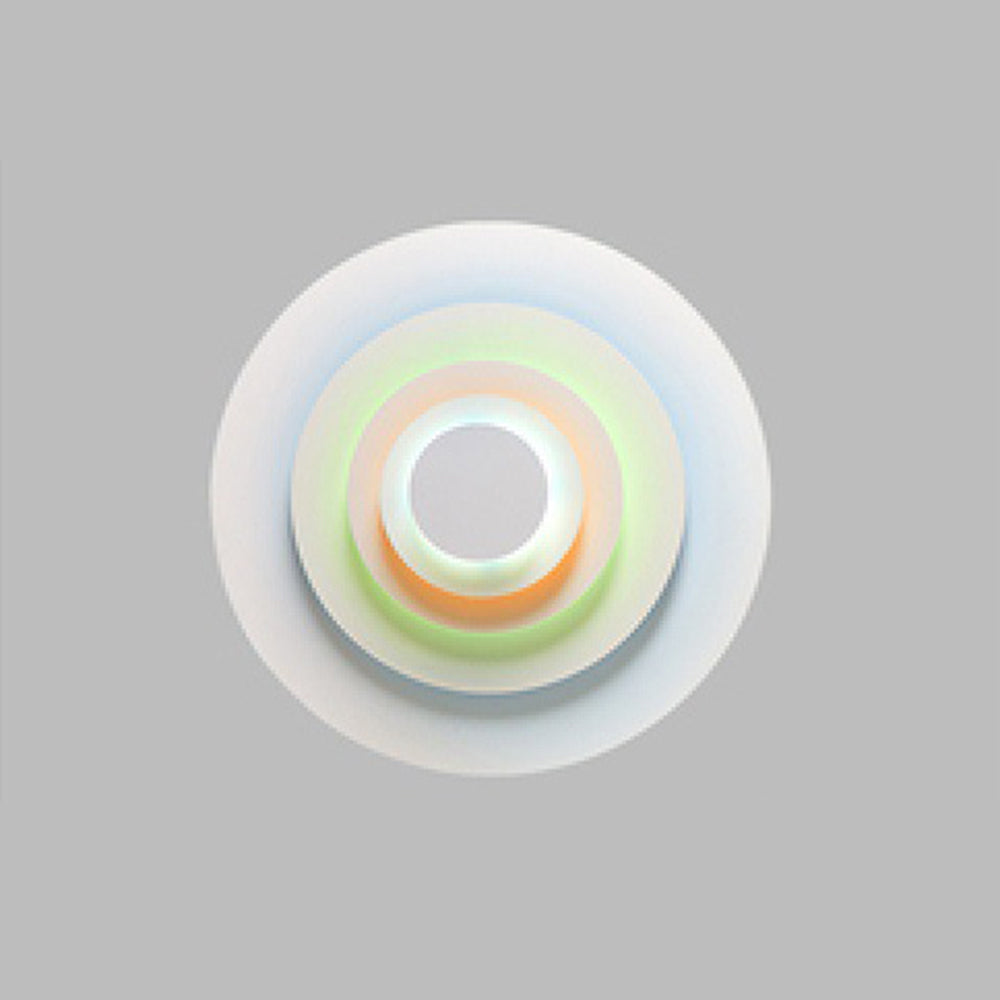Valentina Decorativo Redondo Metal LED Aplique de Pared Rosa/Azul/Amarillo