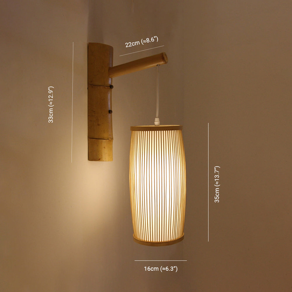 Muto Rústico Jaula Muto Aplique de Pared Madera