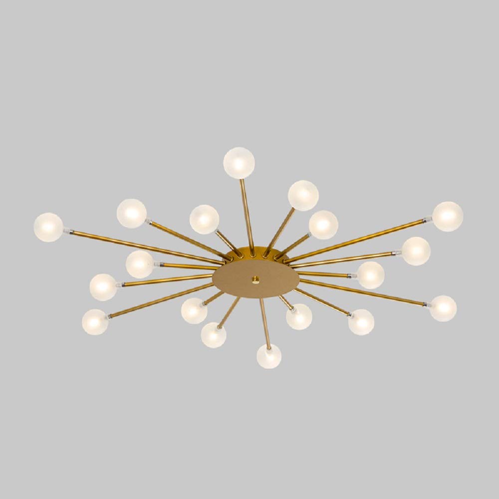 Arisha Nórdico LED Lámpara de Techo Oro/Negro Metal Salón/Dormitorio