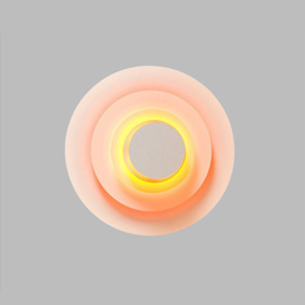 Valentina Decorativo Redondo Metal LED Aplique de Pared Rosa/Azul/Amarillo