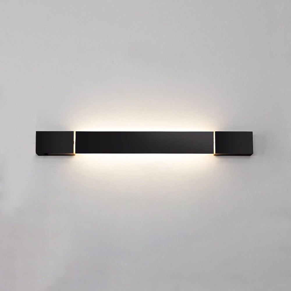 Arisha Minimalista Lineal Metal/Acrílico Aplique de Pared Negro