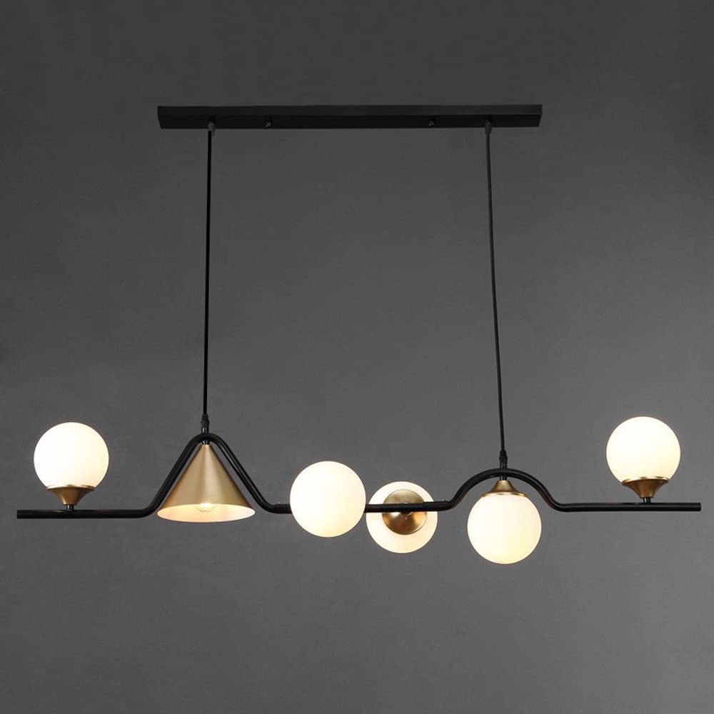 Arisha Moderno LED Lámpara Colgante Negro/Oro Vidrio Salón/Dormitorio
