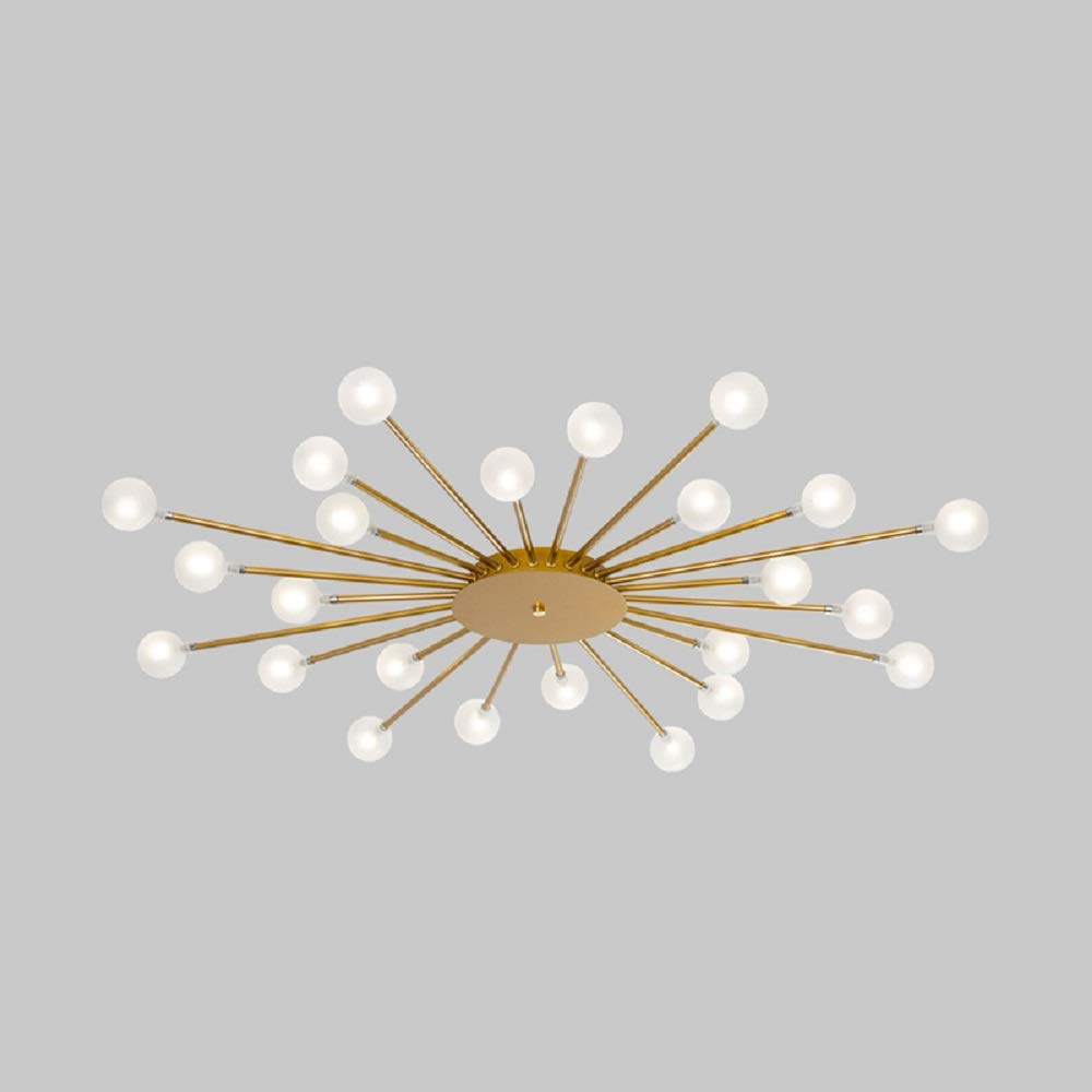 Arisha Nórdico LED Lámpara de Techo Oro/Negro Metal Salón/Dormitorio