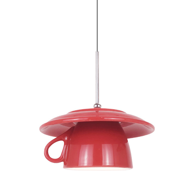 Valentina Moderno Multicolor Taza Cerámico LED Lámpara Colgante