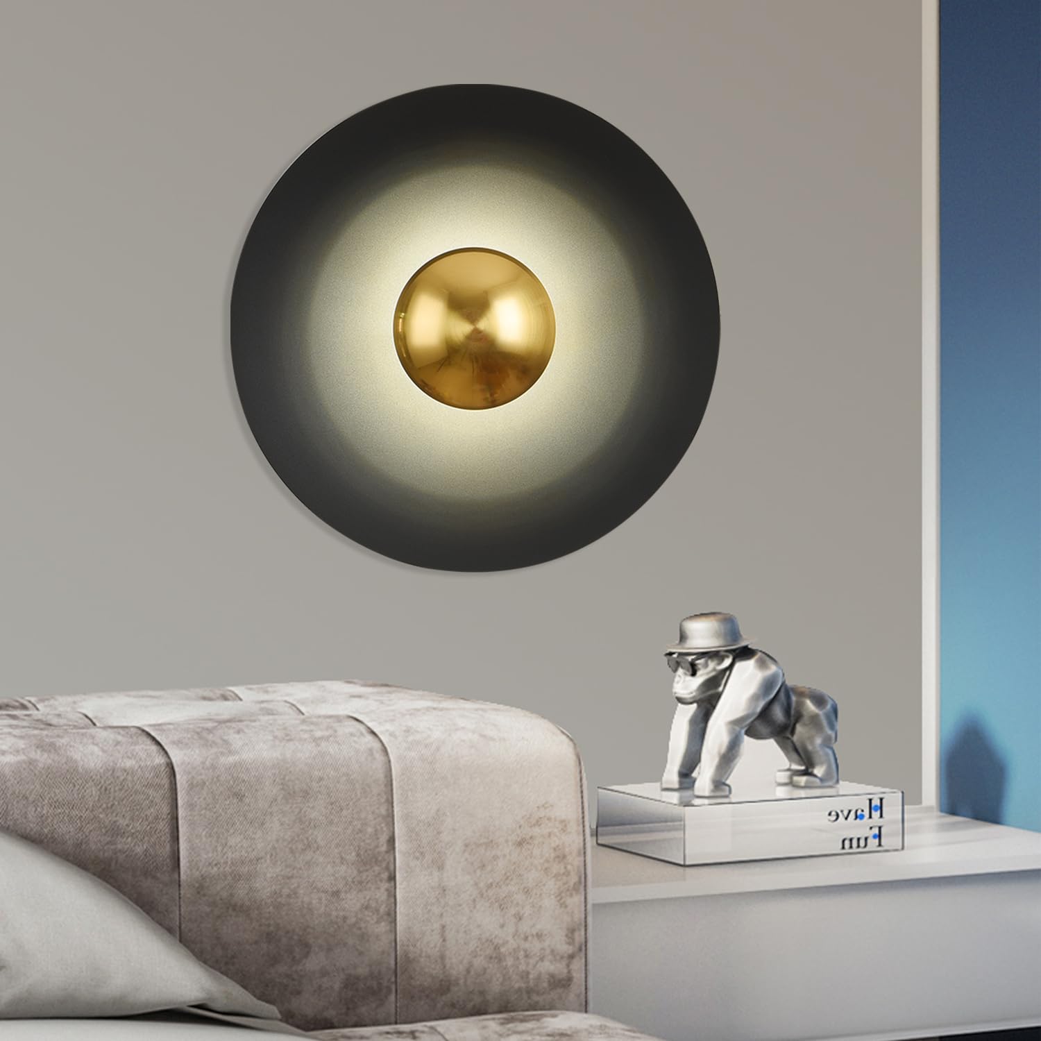 Valentina Minimalista LED Interior Aplique Metal Hotel Dormitorio