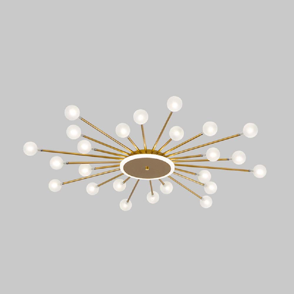 Arisha Nórdico LED Lámpara de Techo Oro/Negro Metal Salón/Dormitorio