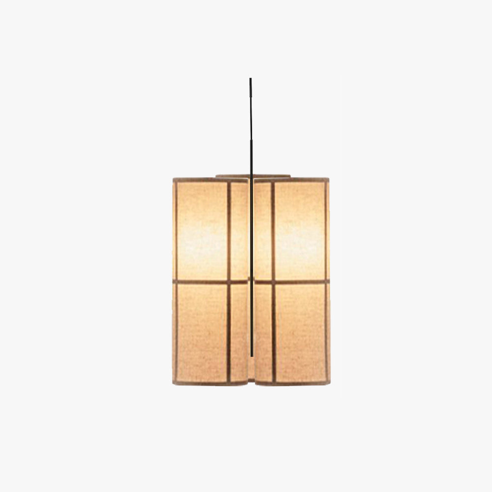 Ritta Vintage Minimalista Metal/Tela Lámpara Colgante Blanco/Beige