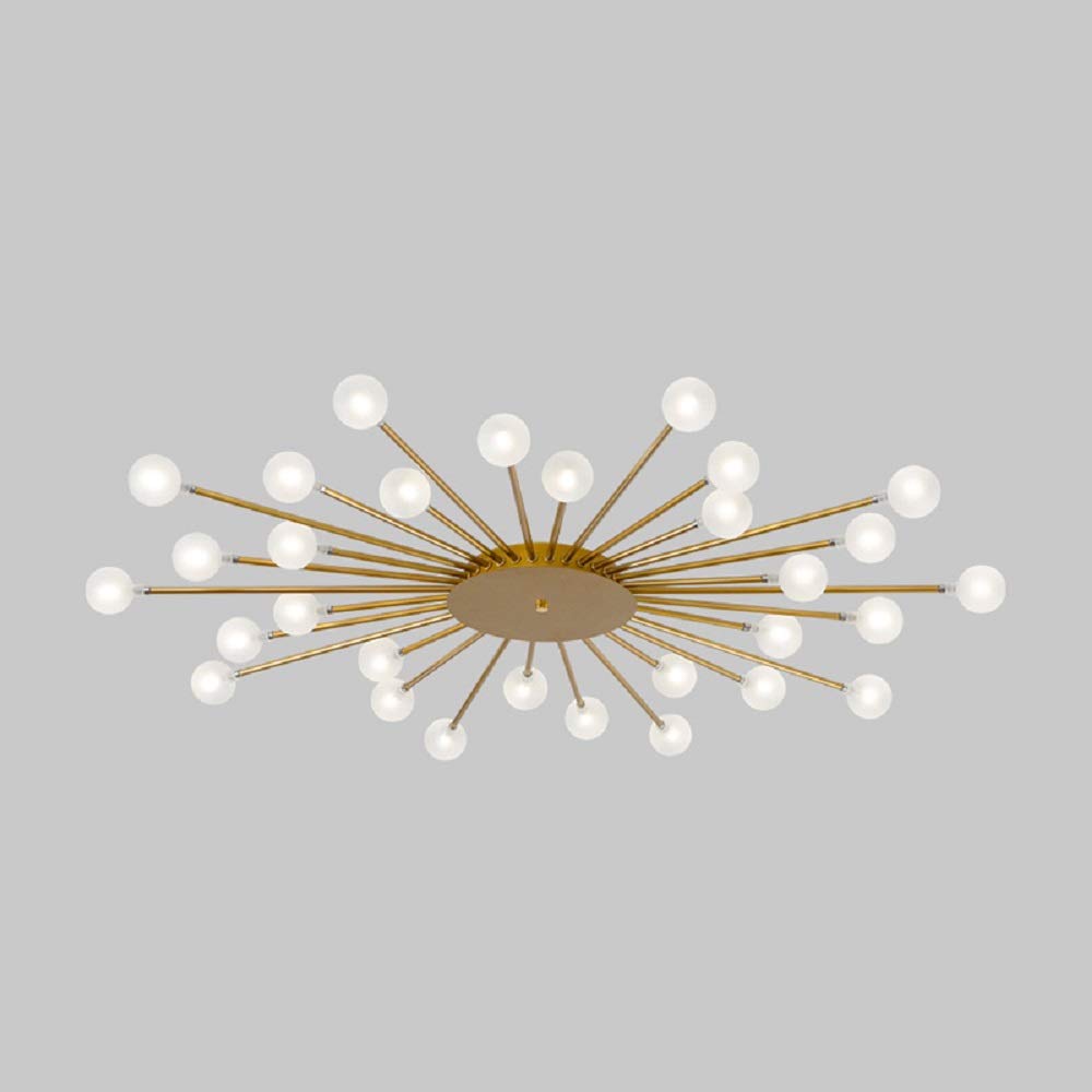Arisha Nórdico LED Lámpara de Techo Oro/Negro Metal Salón/Dormitorio
