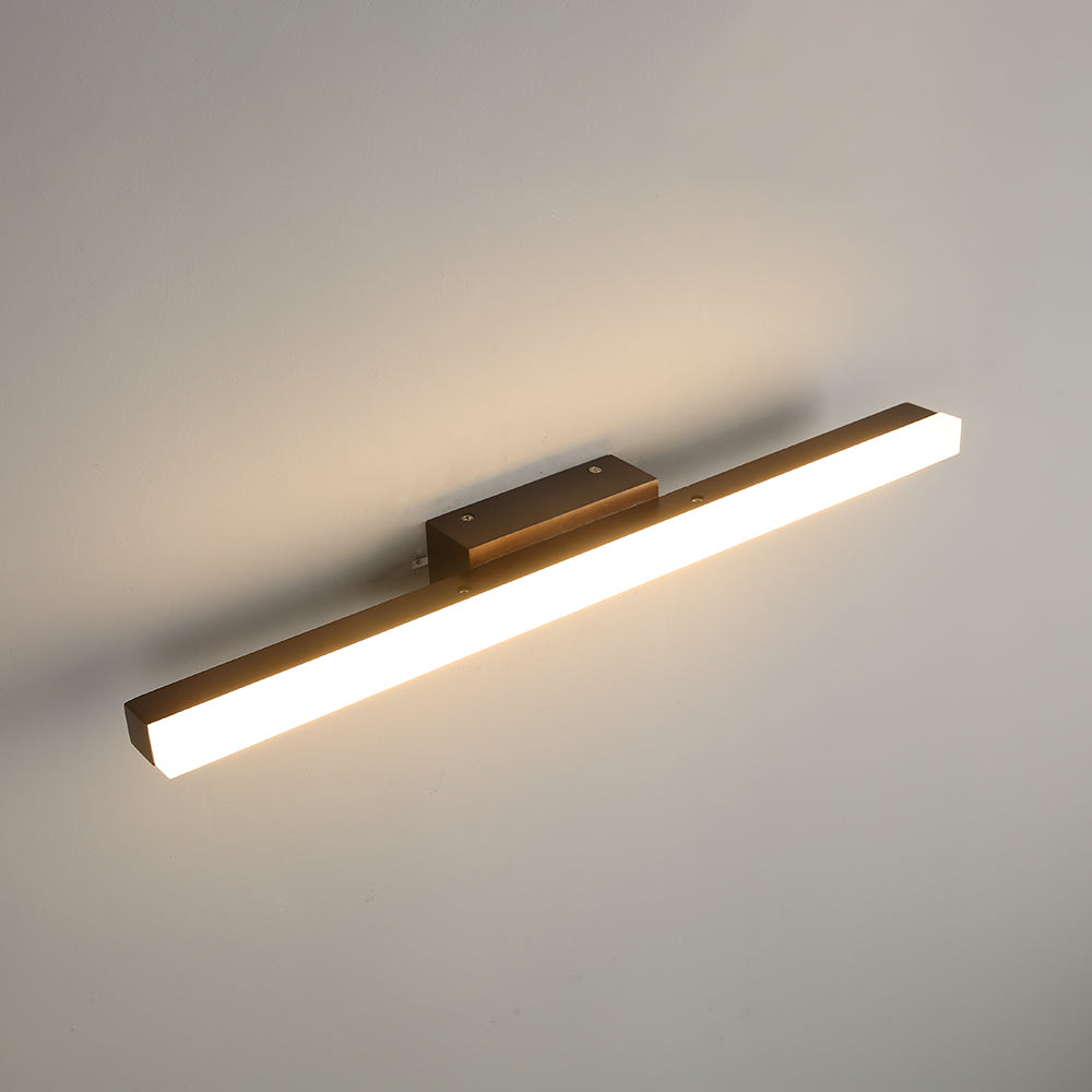 Arisha Minimalista Lineal Madera Aplique de Pared Madera/Nogal