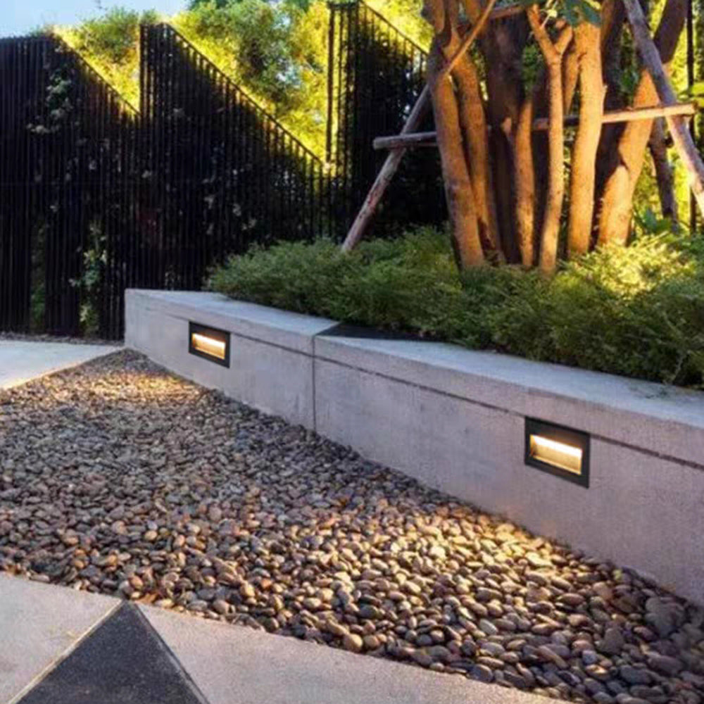 Ray Moderno Cuadrado Metal Aplique Exterior Patio Jardín