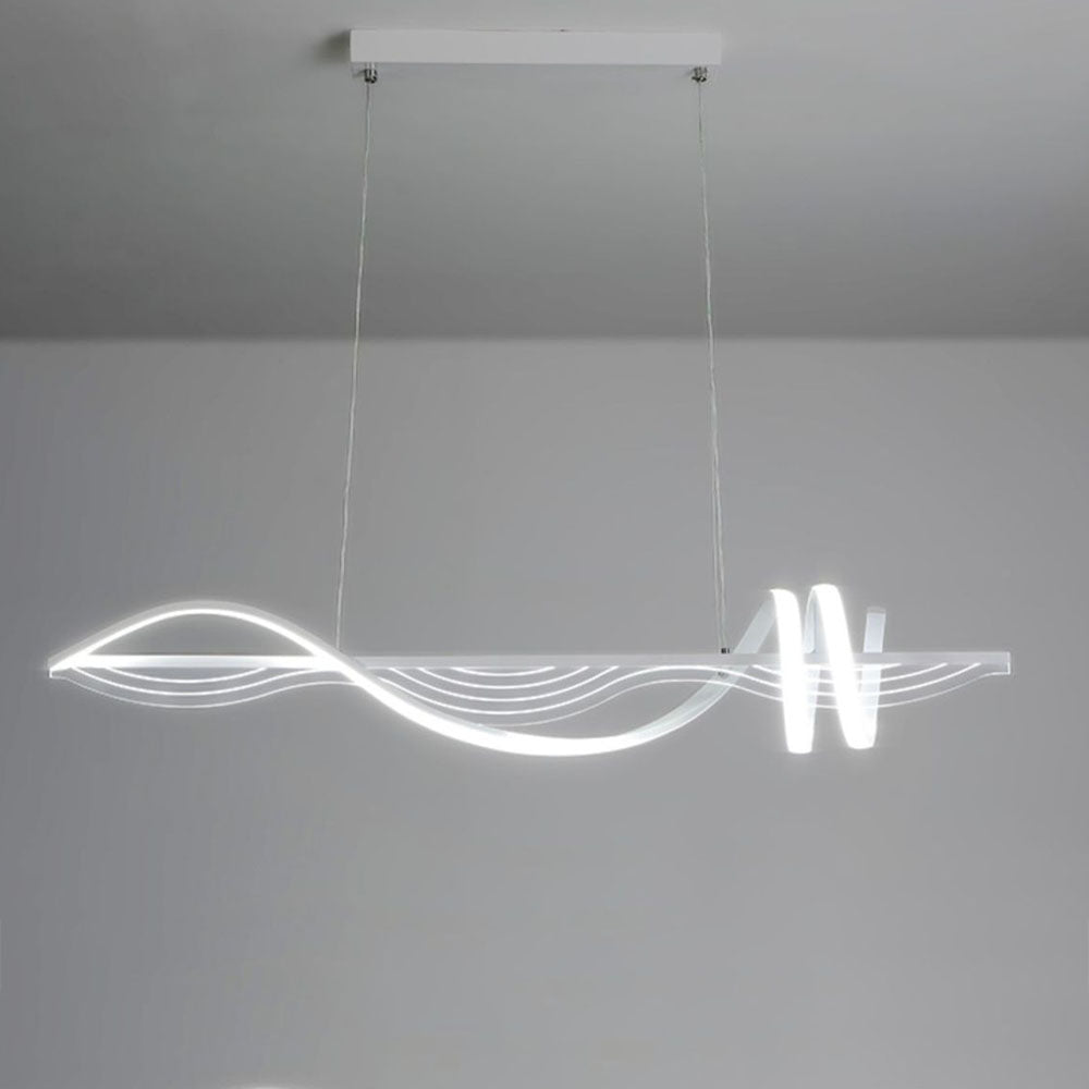 Arisha Contemporánea Geométrico Metal LED Lámpara Colgante Blanco/Negro