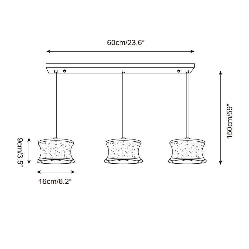Ritta Pendant Lamp Travertine Sculptural - Letslighting