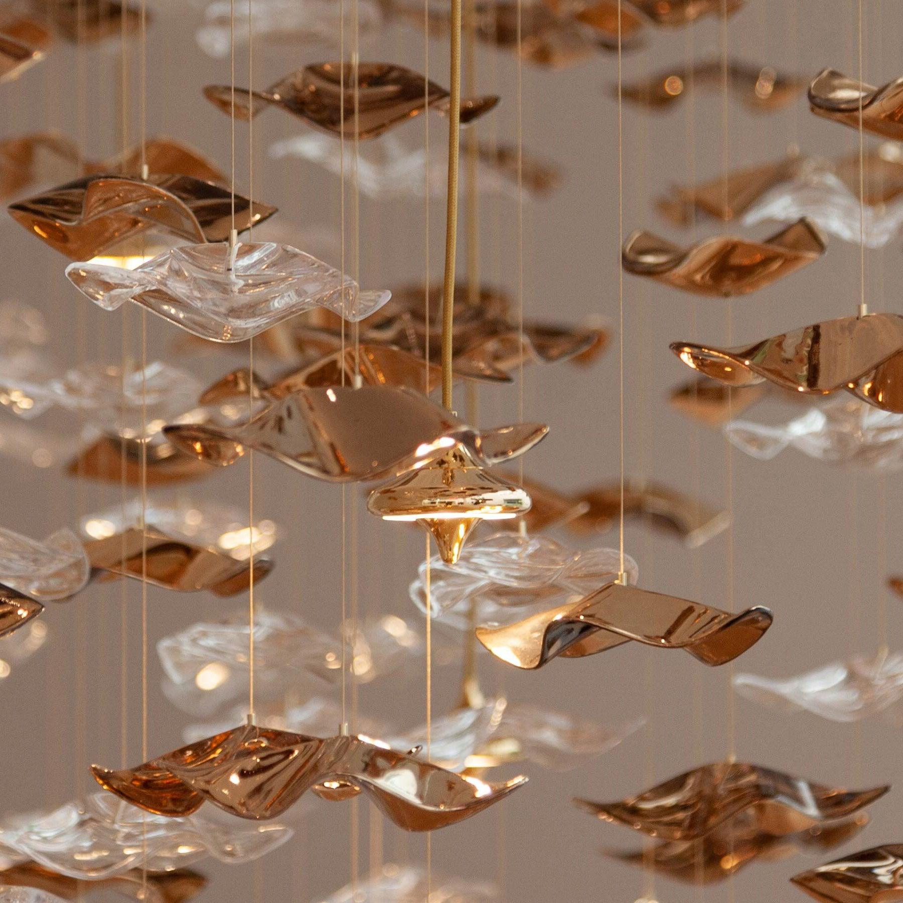 Cezorisra Luxury Brass Linear Chandelier - Letslighting