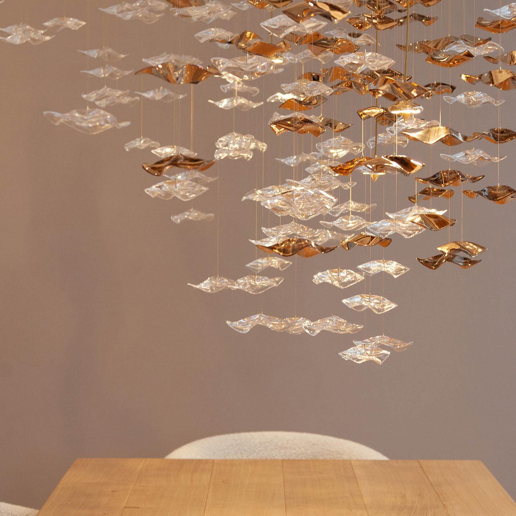Cezorisra Luxury Brass Linear Chandelier - Letslighting