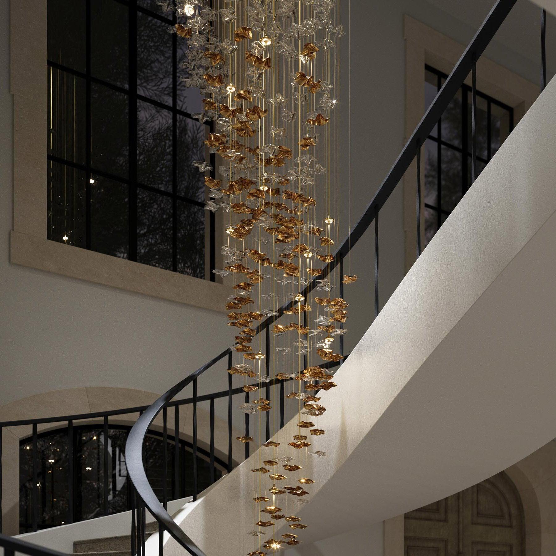 Cezorisra Luxury Brass Linear Chandelier - Letslighting