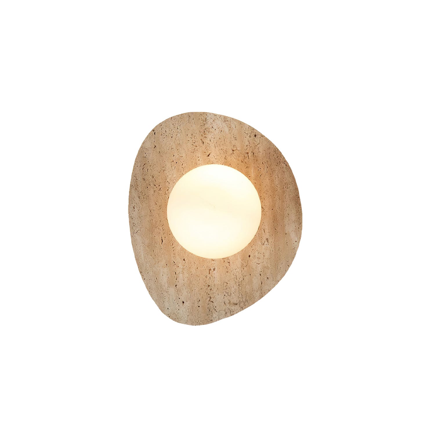 Uphae Modern Minimalist Travertine Wall Lamp - Lamp Copper